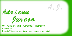 adrienn jurcso business card